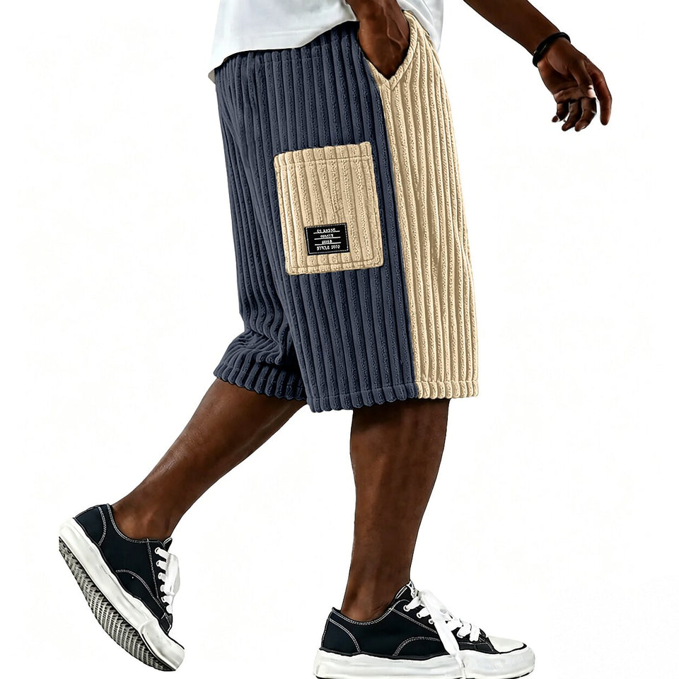 Patch-Pocket Corduroy Shorts
