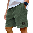Patch-Pocket Corduroy Shorts