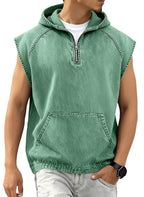 Acid-Wash Zip T-Shirt