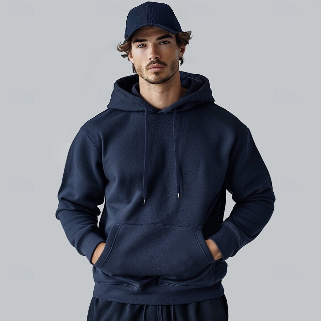 100% Cotton Basic Hoodie - oukumen