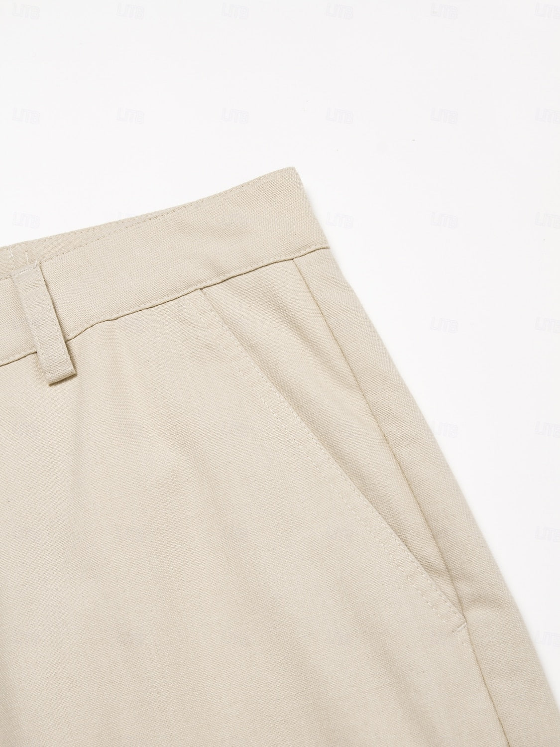 Linen Knee Length Casual Shorts - oukumen