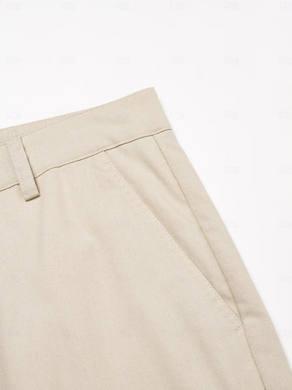 Summer Front Pocket Straight Shorts - oukumen