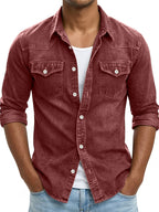 Garment-Dyed Long-Sleeve Shirt