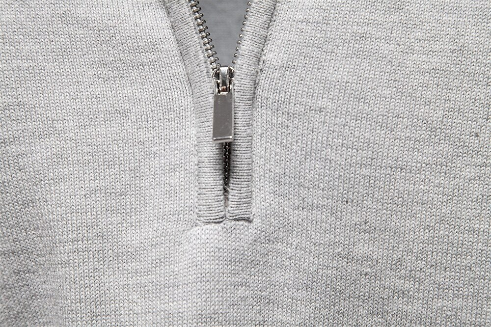 Half Zip Knitwear Pullover Sweater - oukumen