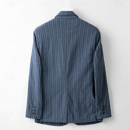 Tailored Pinstripe Blazer