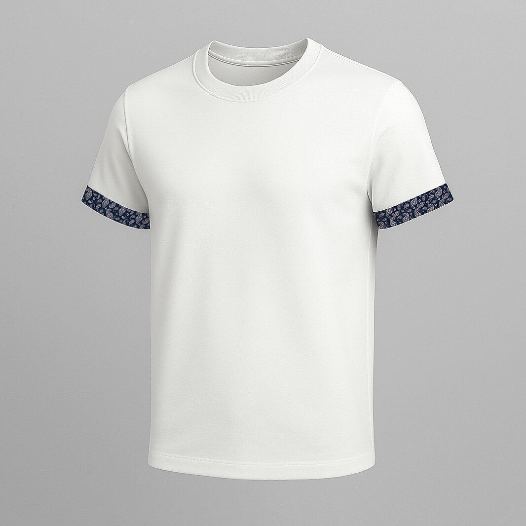 100% Cotton Crew Neck T-Shirt - oukumen