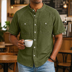 Washed Short-Sleeve Shirt