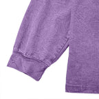 Acid-Wash Long-Sleeve Henley Shirt