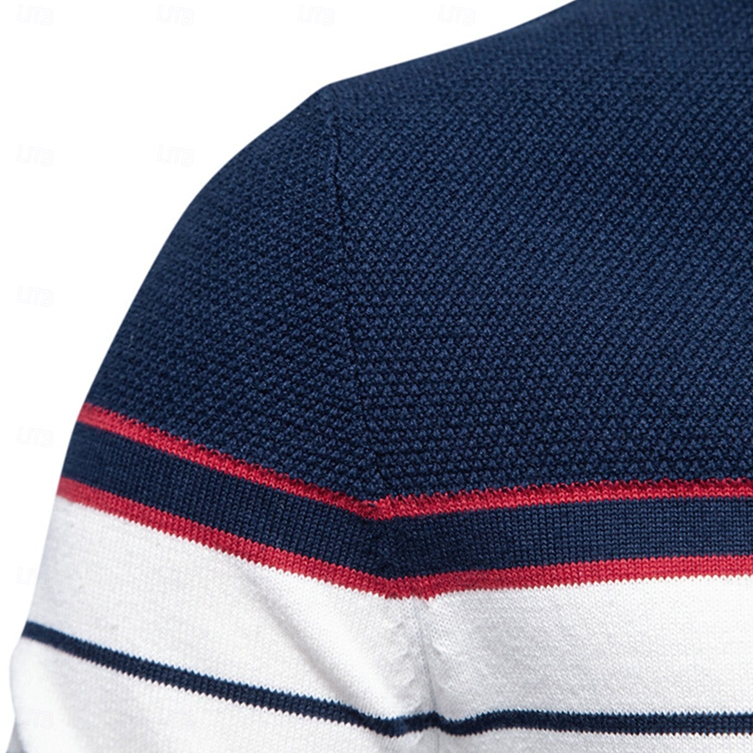 Block Striped Knitwear Pullover Sweater - oukumen