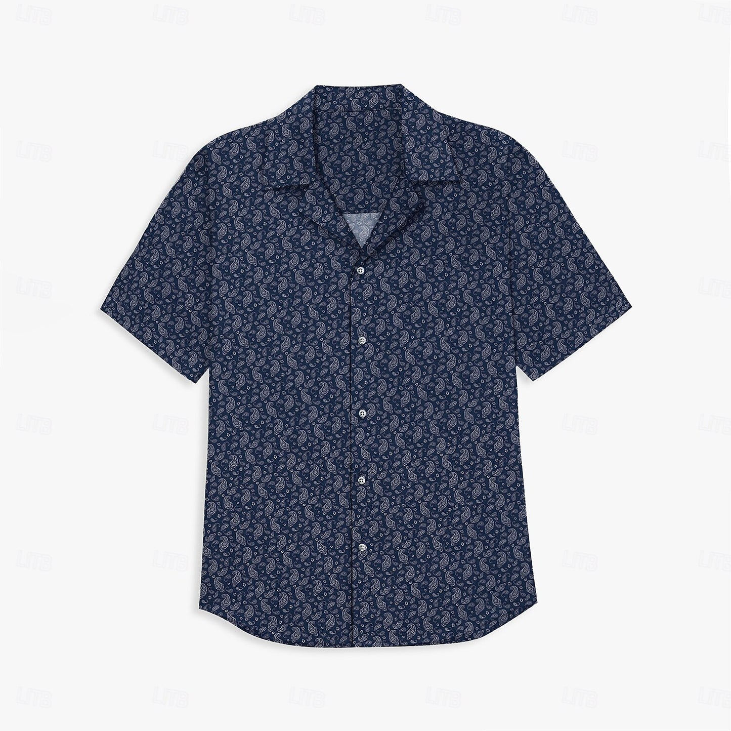 Paisley Cuban collar shirt