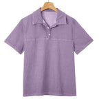 Acid-Wash Short-Sleeve Polo Shirt