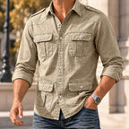 Long-Sleeve Denim Shirt
