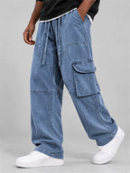 Drawstring Cargo Jeans