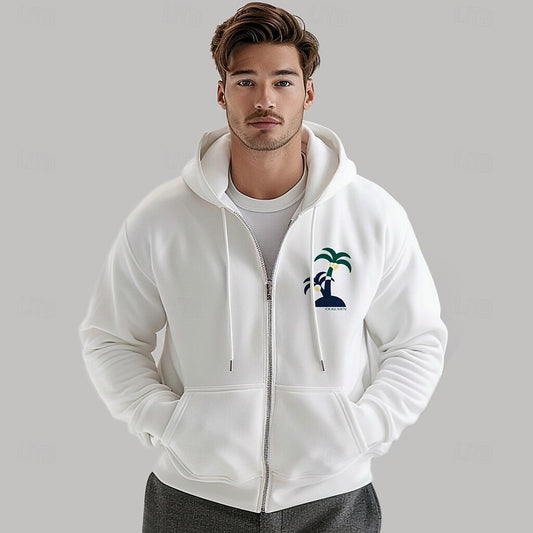 100% Cotton Full Zip Hoodie - oukumen