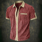 Short-Sleeve Denim Shirt