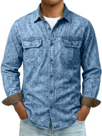 Long-Sleeve Denim Shirt