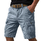 Acid-Wash Cargo Shorts