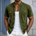 Washed Short-Sleeve Shirt