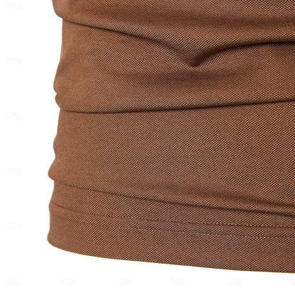 Refined Textured Knit Polo