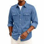 Long-Sleeve Denim Shirt