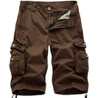 Drawcord-Hem Cargo Shorts