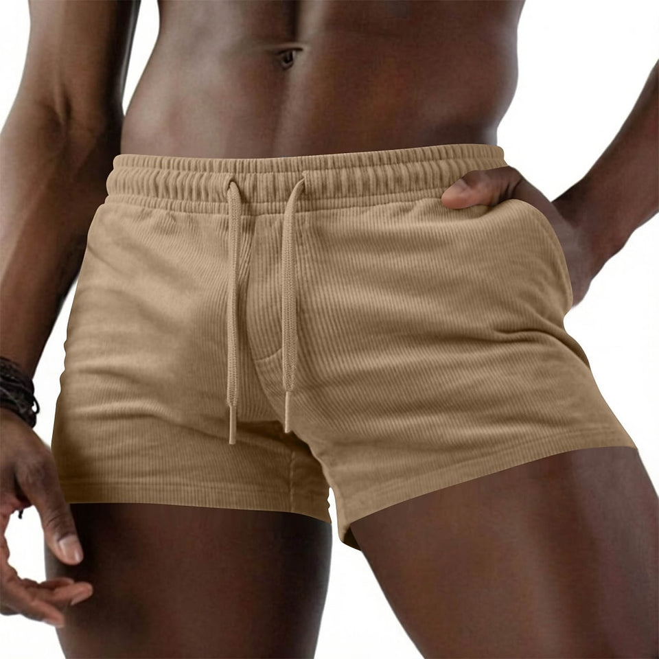Drawstring Corduroy Shorts