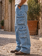Multi-Pocket Cargo Jeans