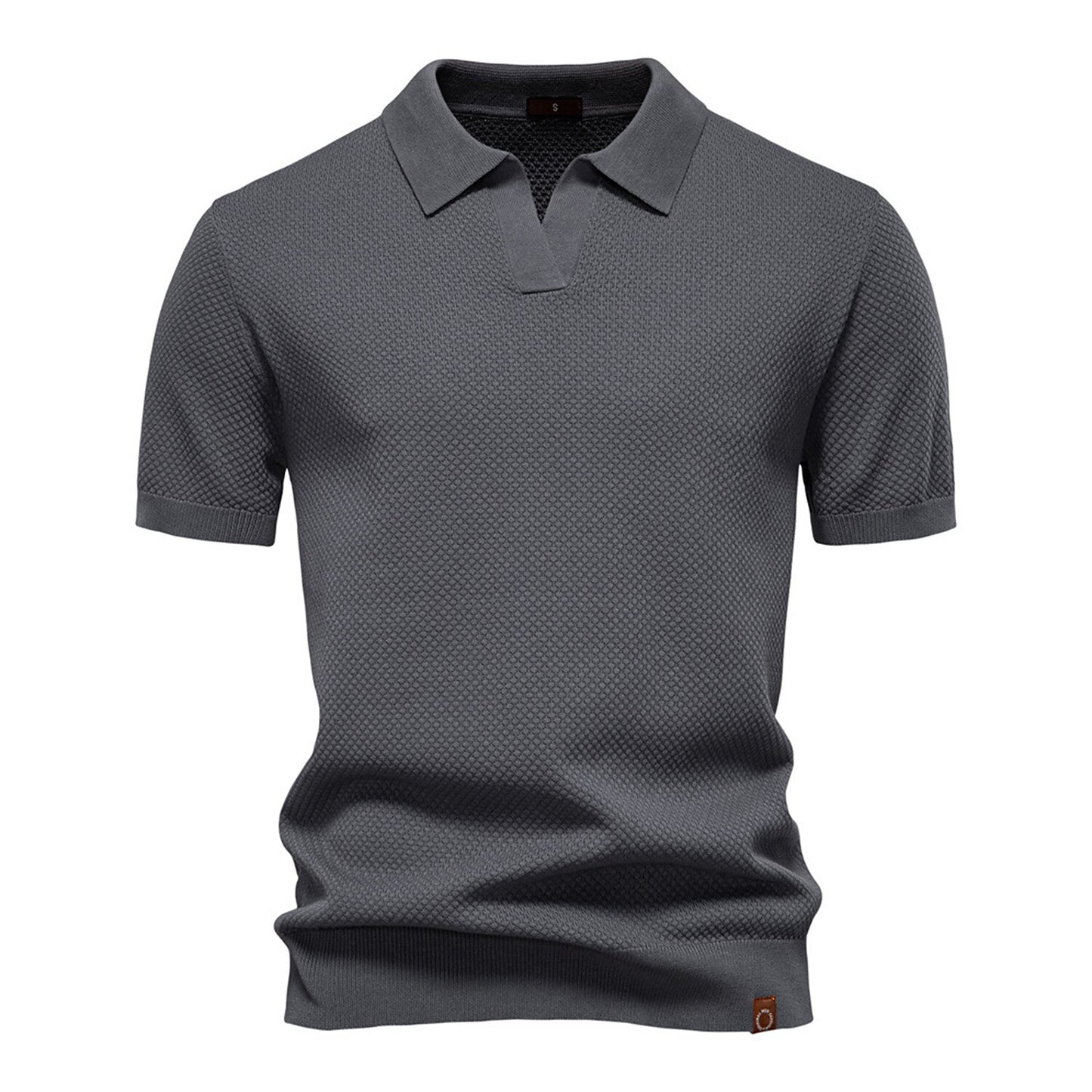 Business Casual Knitted Johnny collar Polo
