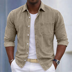 Acid-Wash Long-Sleeve Shirt