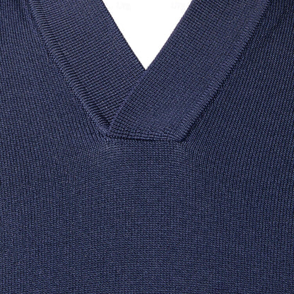 Classic Fit V Neck Polo Shirt