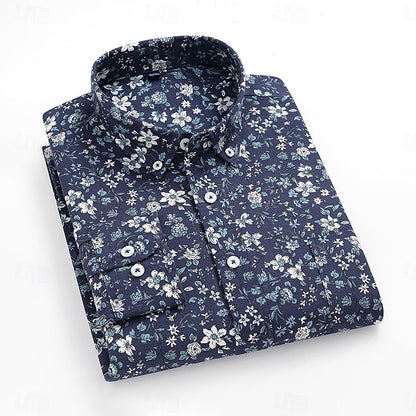 100% Cotton Floral Vine Oxford Shirt