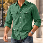 Long-Sleeve Denim Shirt