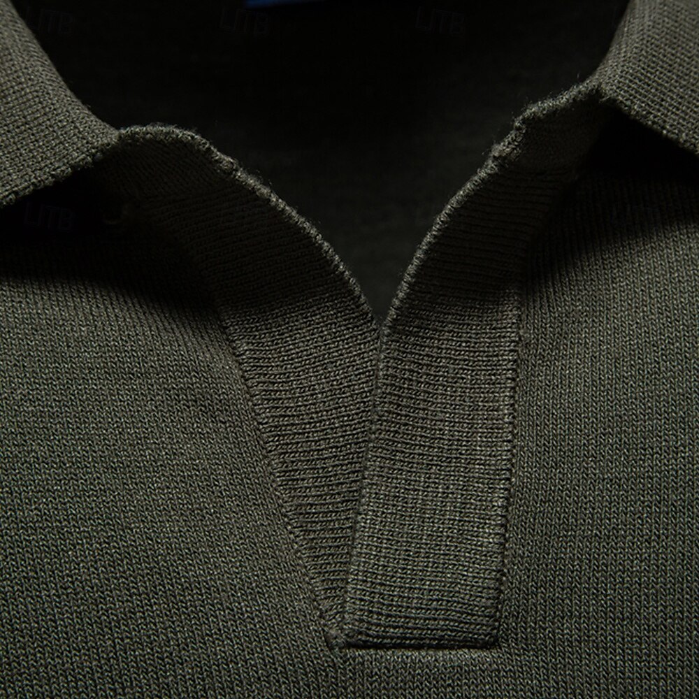 Modern Colorblock Knit Polo