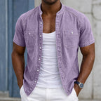Washed Short-Sleeve Shirt