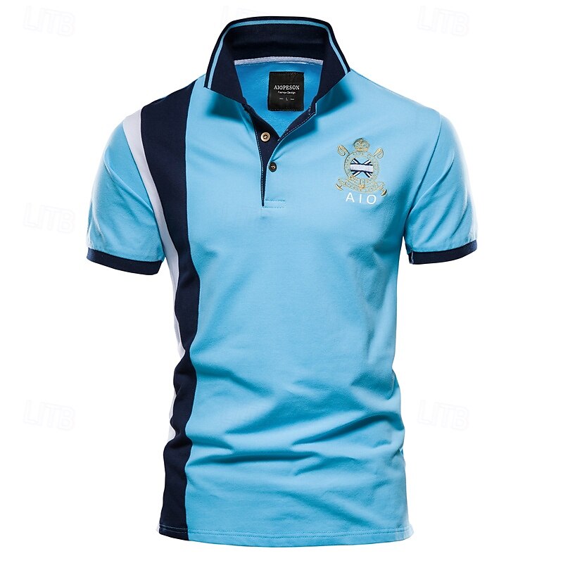 Cotton Short Sleeve Embroidered Polo