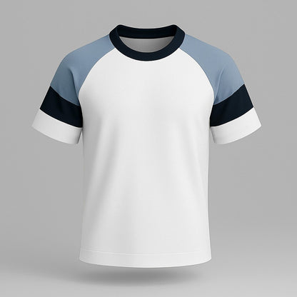 100% Cotton Color Block T-Shirt - oukumen