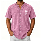 Acid-Wash Zip Shirt
