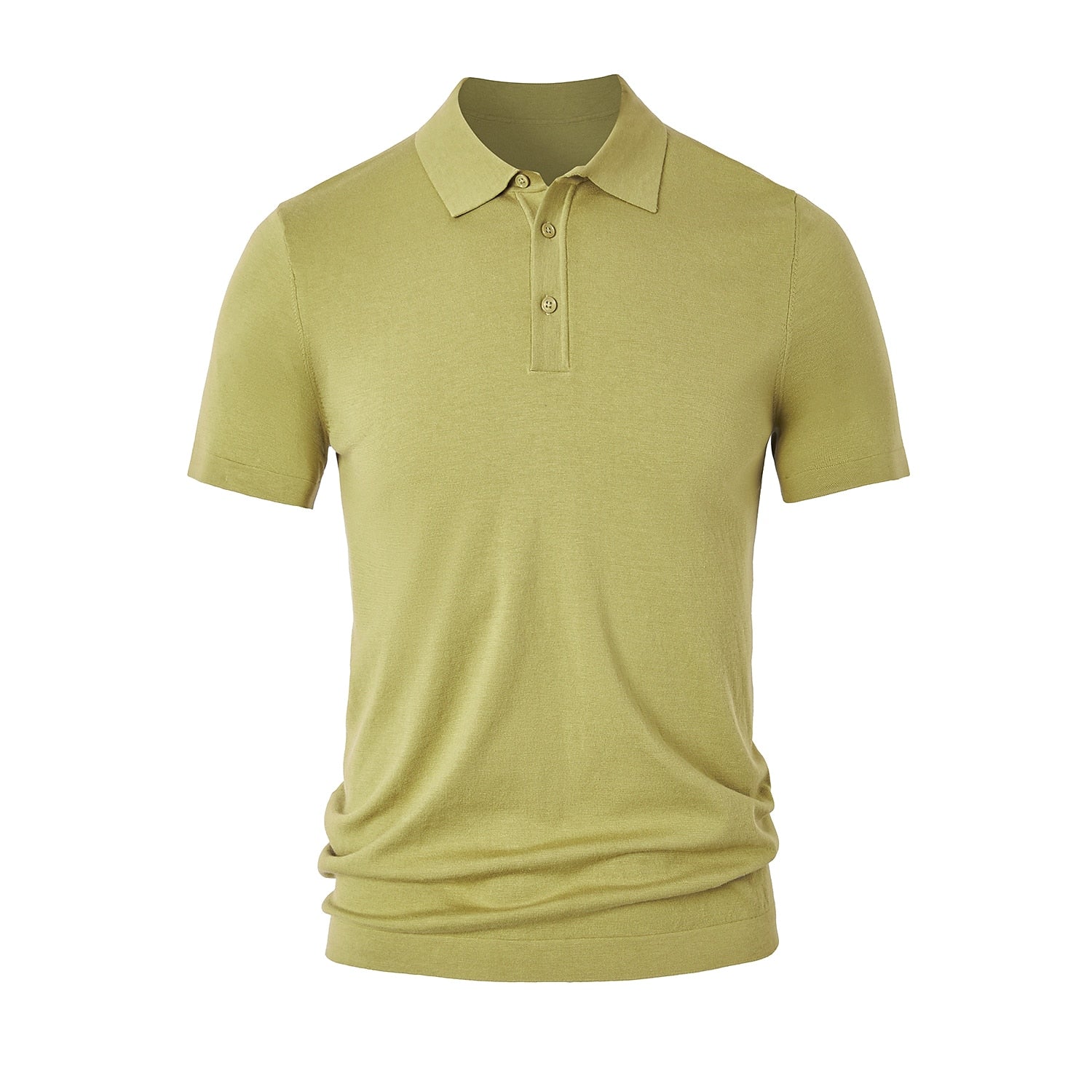 Linen silk Polo Knit Sweater - oukumen