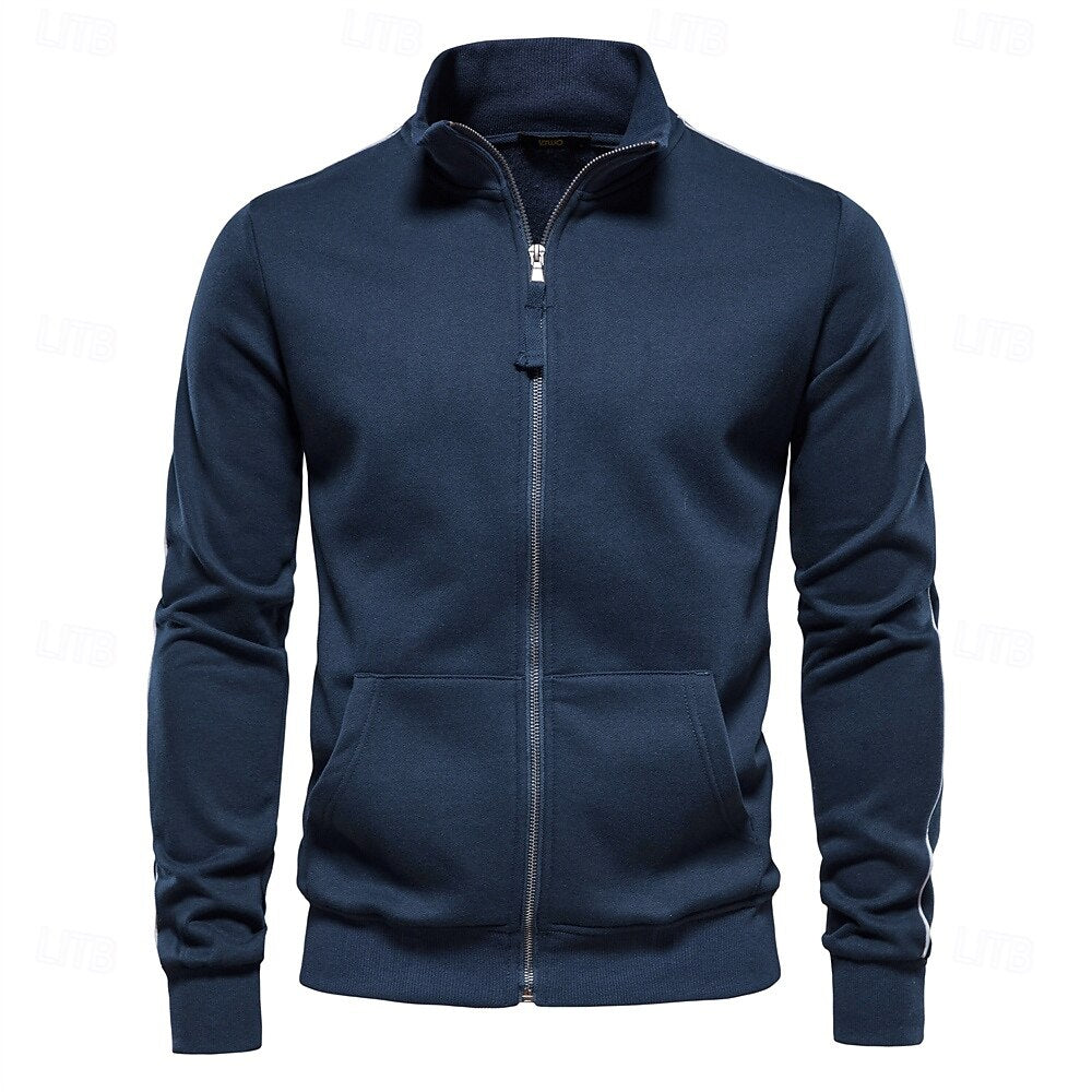 Zipper Pocket Lightweight Jacket - oukumen