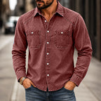 Acid-Wash Long-Sleeve Shirt