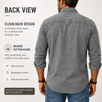 Embroidered Acid-Wash Denim Shirt