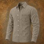 Washed Long-Sleeve Denim Shirt