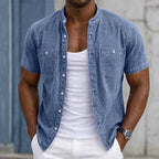Washed Short-Sleeve Shirt