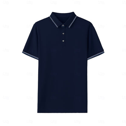 Silk-Cotton Refined Polo - oukumen