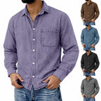 Acid-Wash Long-Sleeve Shirt
