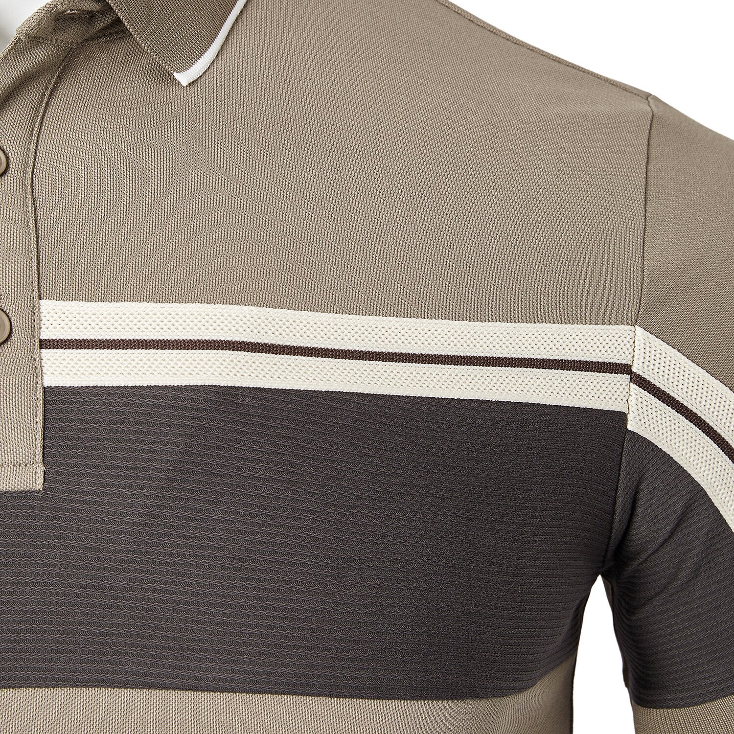 Cotton Blend Casual Colorblock Polo Shirt - oukumen