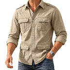 Long-Sleeve Denim Shirt