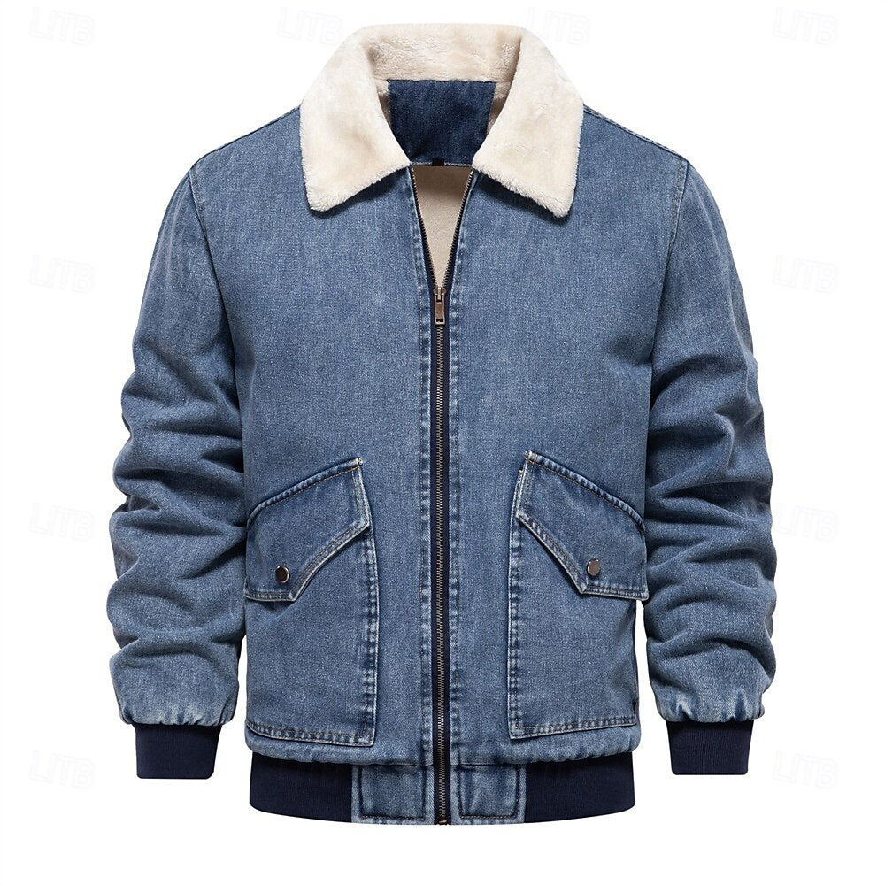 Winter Coat Denim Jacket - oukumen