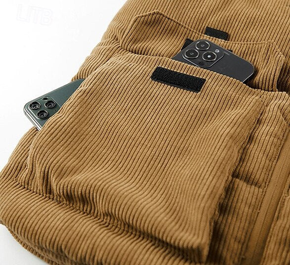 Corduroy Fleece Vest Outdoor Vest - oukumen