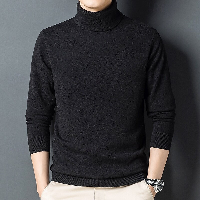 100% Wool Pullover Sweater - oukumen